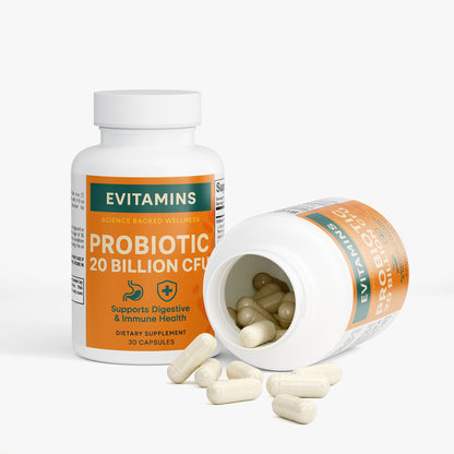 🌱 Probiotic 20 Billion CFU – Digestive & Immune Support