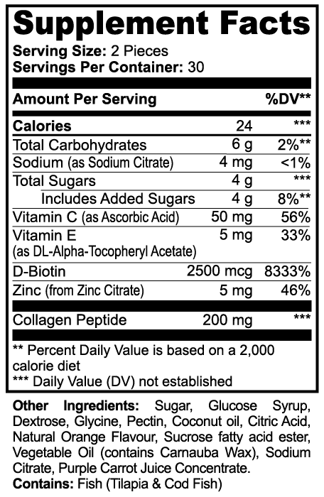 ✨ Collagen Gummies – Orange Flavor