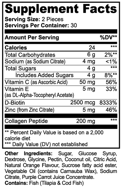 ✨ Collagen Gummies – Orange Flavor