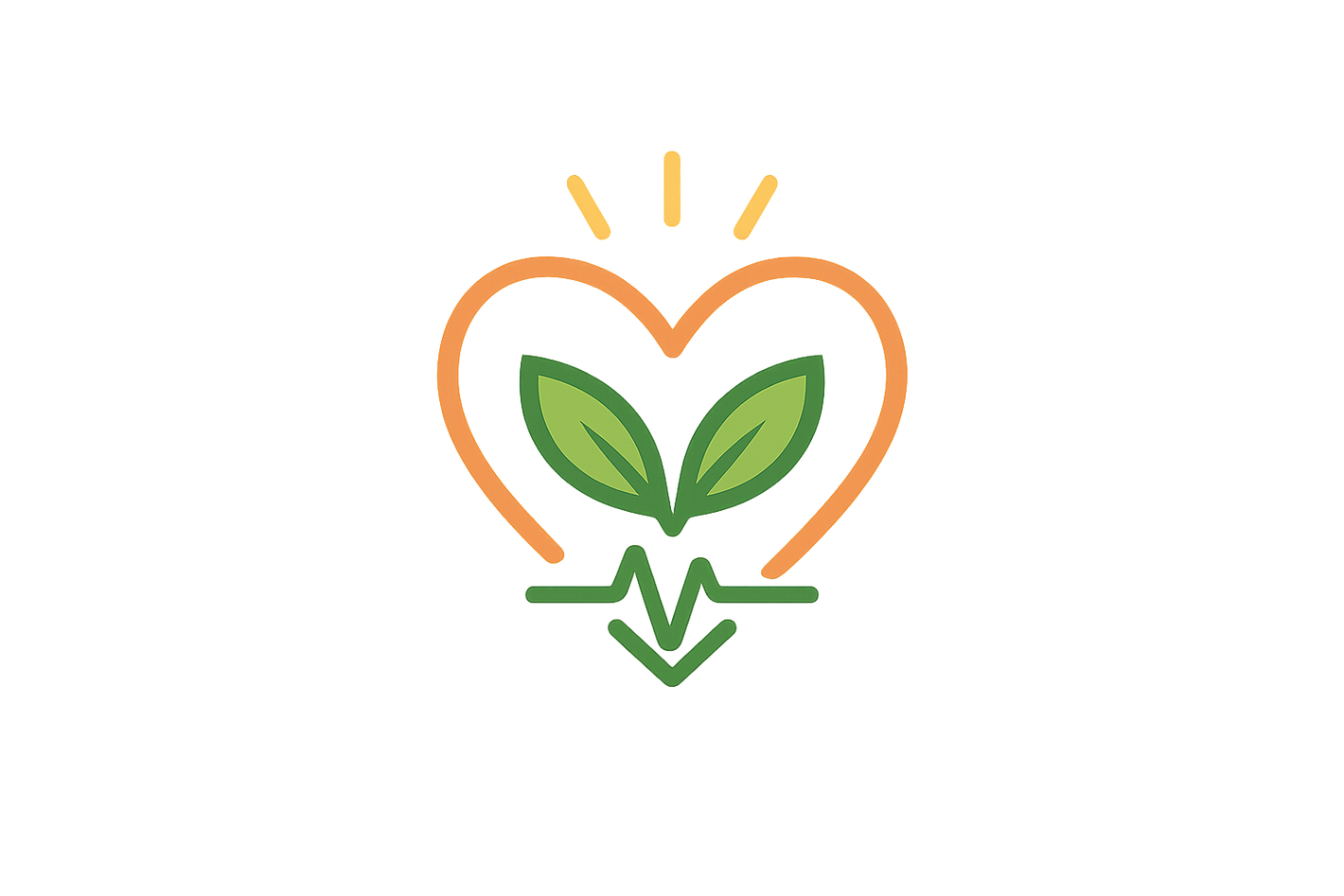 Icône “wellness / lifestyle” (cœur + vitalité)